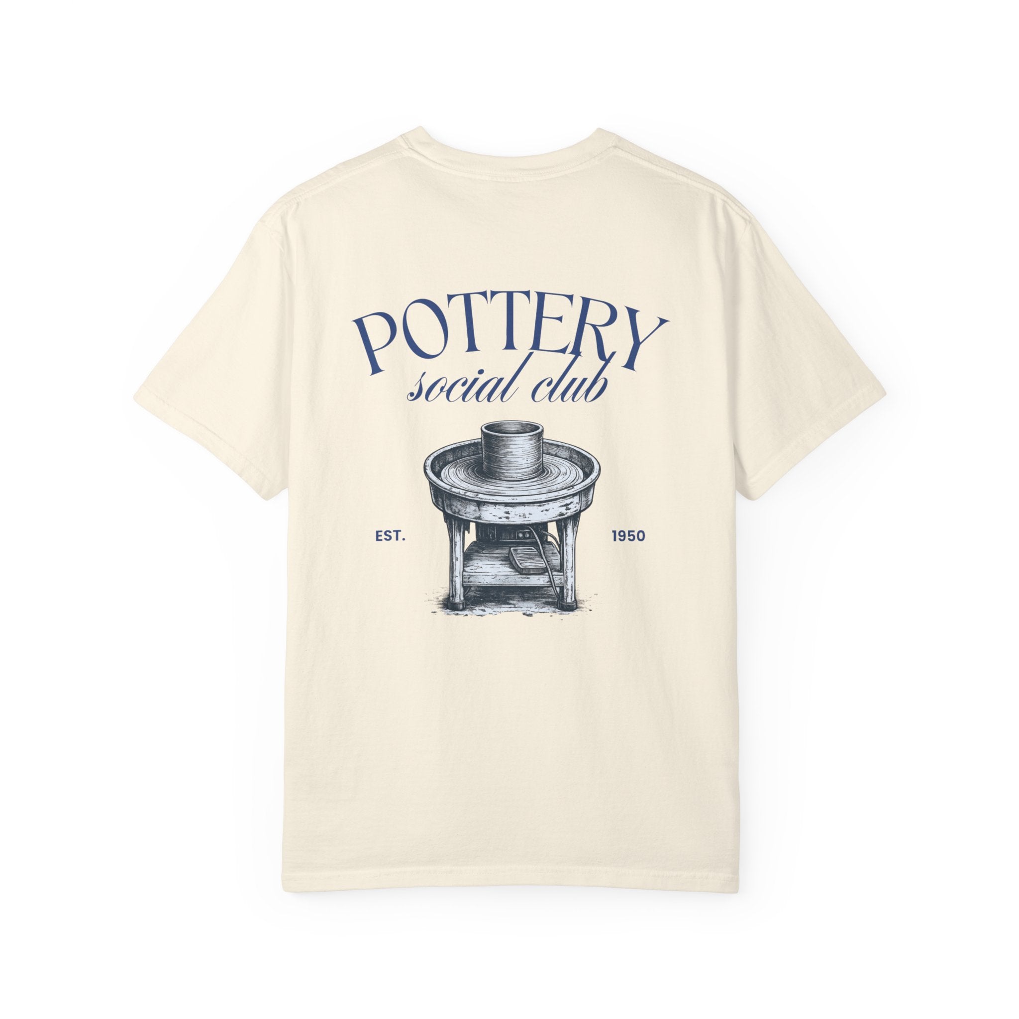 pottery social club t shirt | vintage pottery wheel graphic