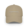 'hot girls do pottery' embroidered baseball cap white text