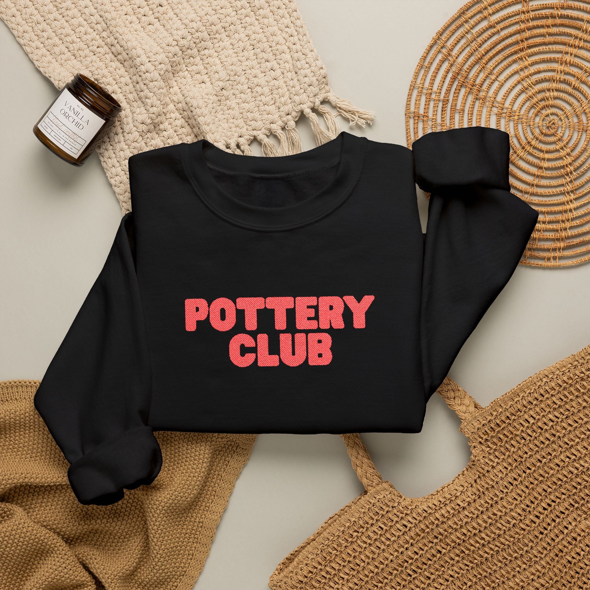 'pottery club' crewneck sweatshirt
