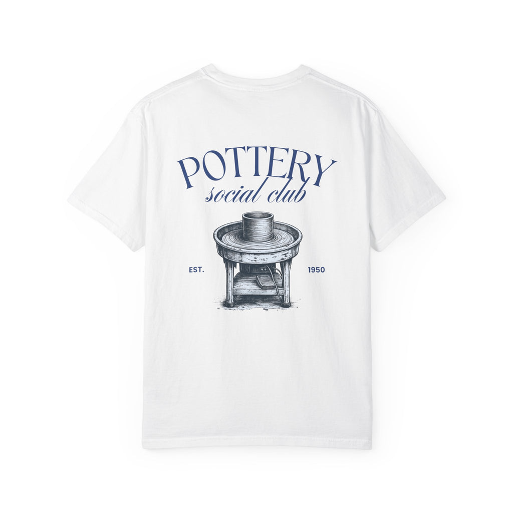 pottery social club t shirt | vintage pottery wheel graphic