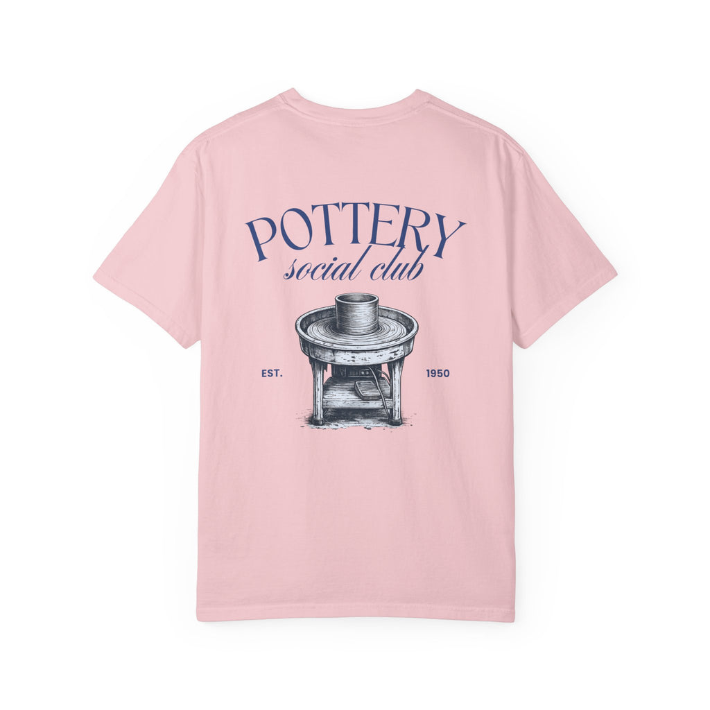 pottery social club t shirt | vintage pottery wheel graphic