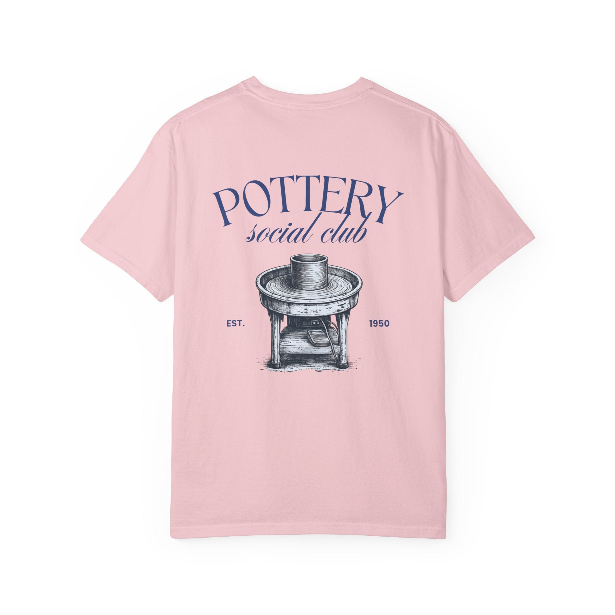 pottery social club t shirt | vintage pottery wheel graphic