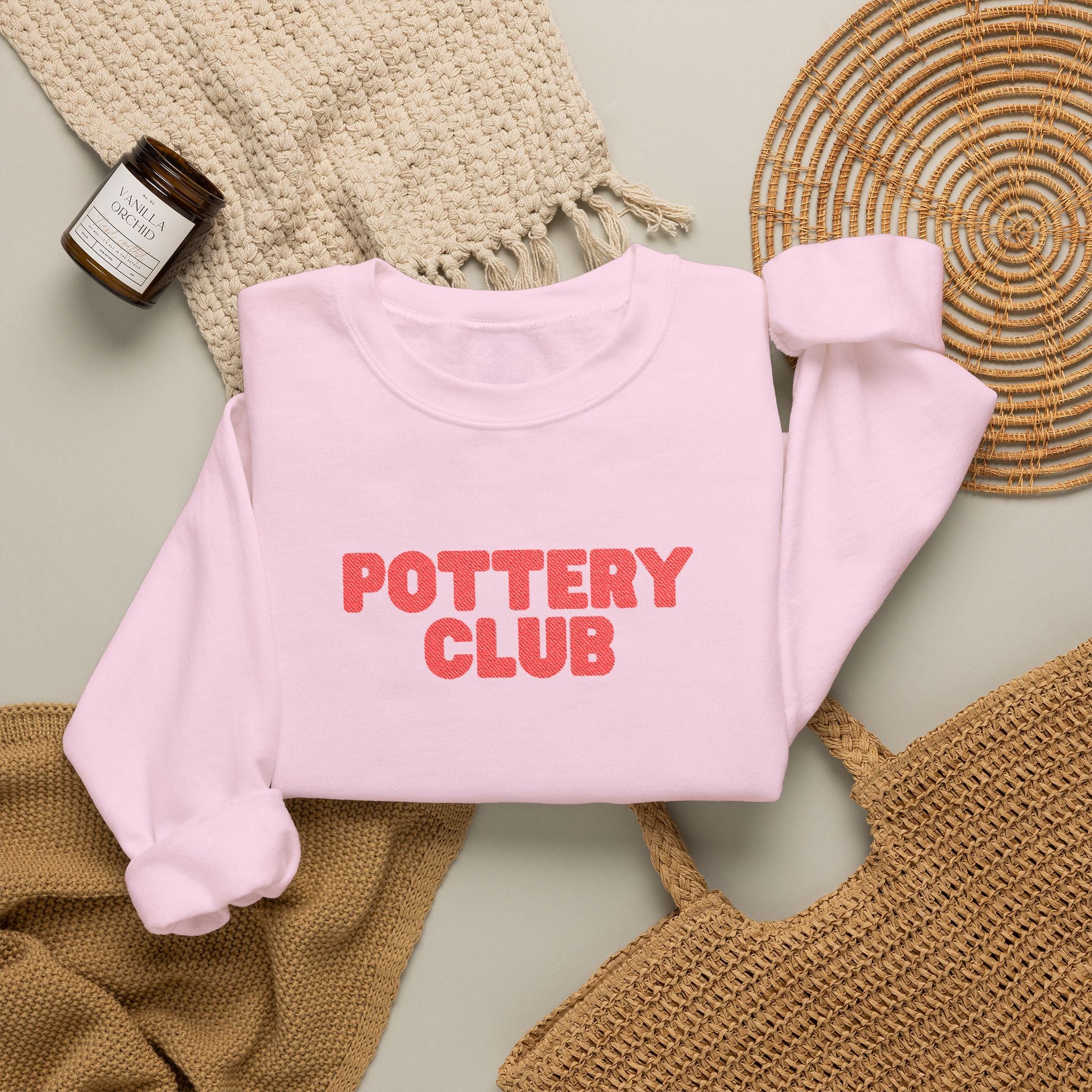 'pottery club' crewneck sweatshirt