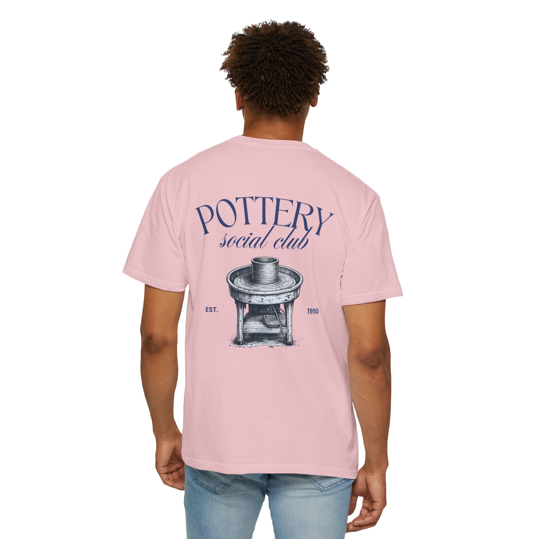 pottery social club t shirt | vintage pottery wheel graphic