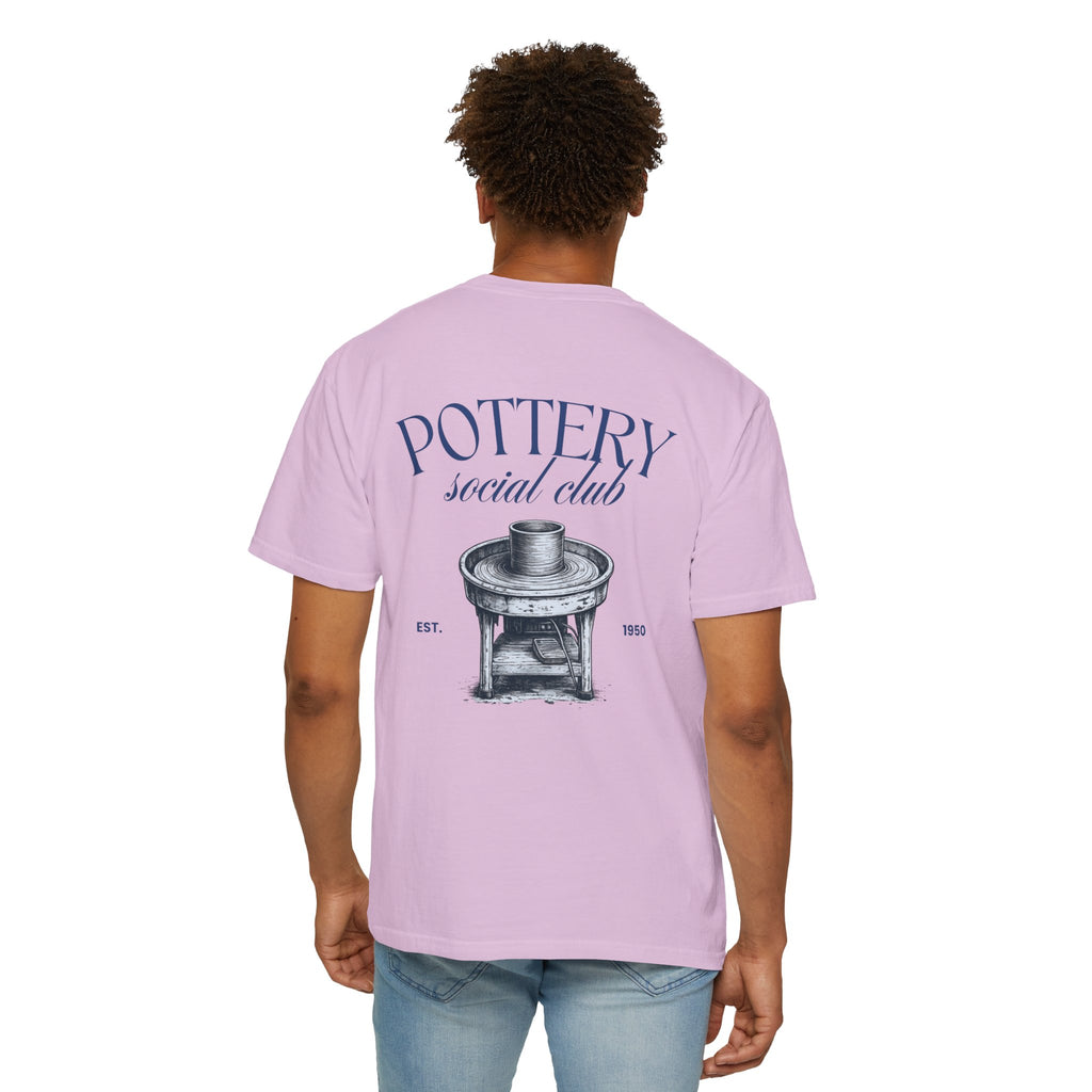 pottery social club t shirt | vintage pottery wheel graphic