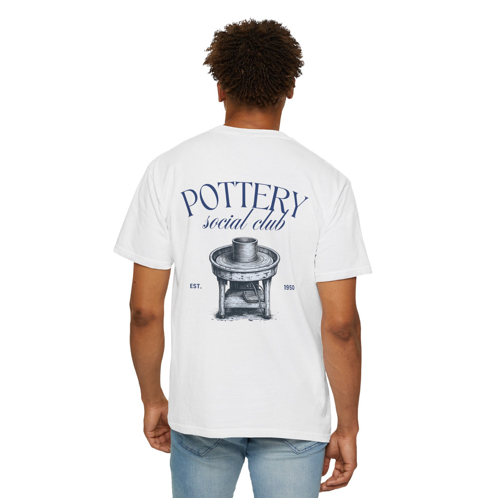 pottery social club t shirt | vintage pottery wheel graphic
