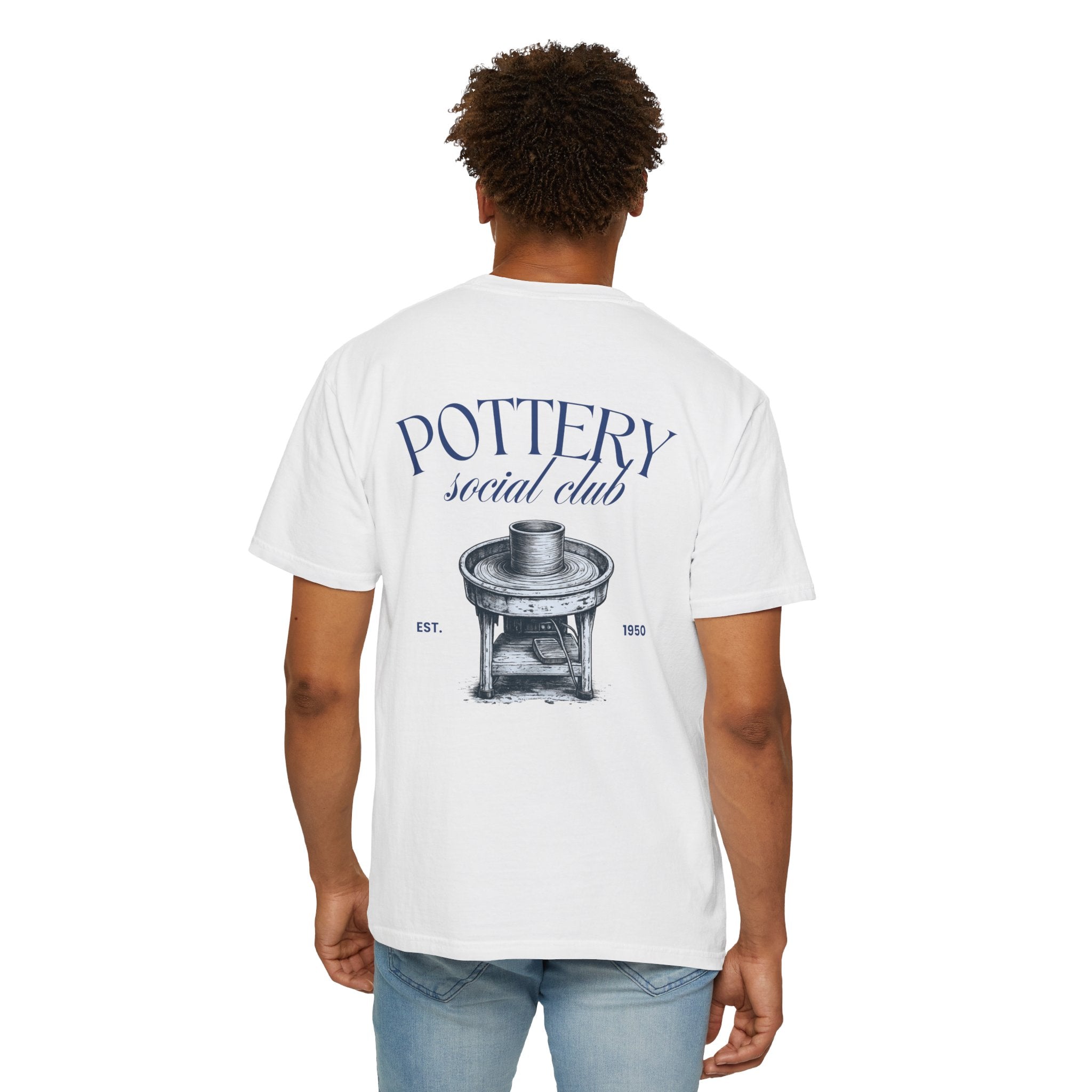 pottery social club t shirt | vintage pottery wheel graphic