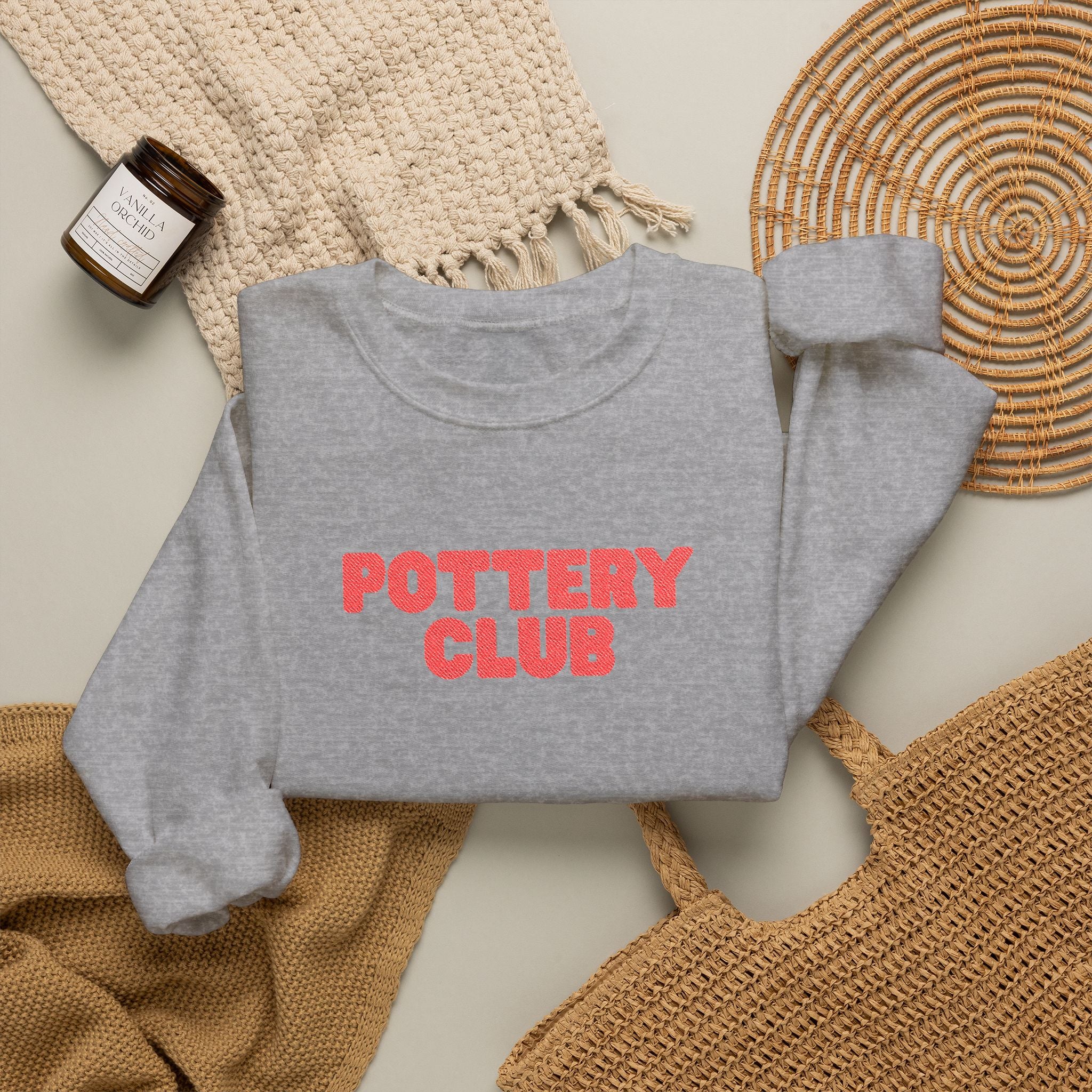 'pottery club' crewneck sweatshirt