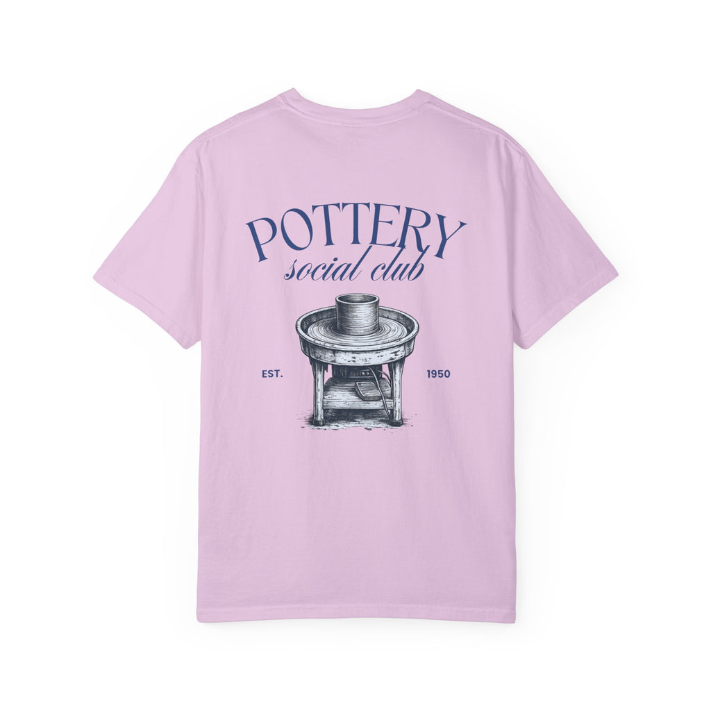 pottery social club t shirt | vintage pottery wheel graphic