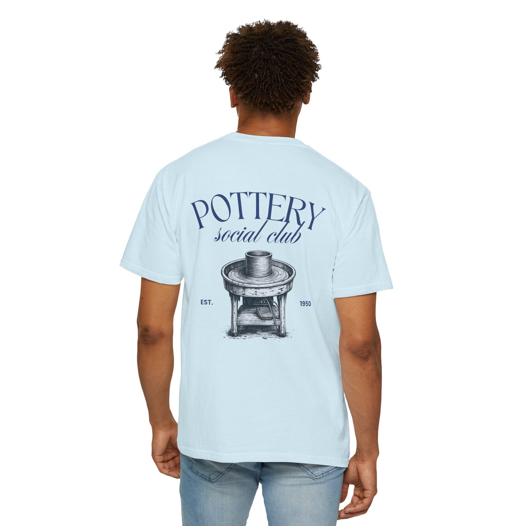 pottery social club t shirt | vintage pottery wheel graphic