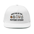 "meet me at the pottery studio" embroidered hat
