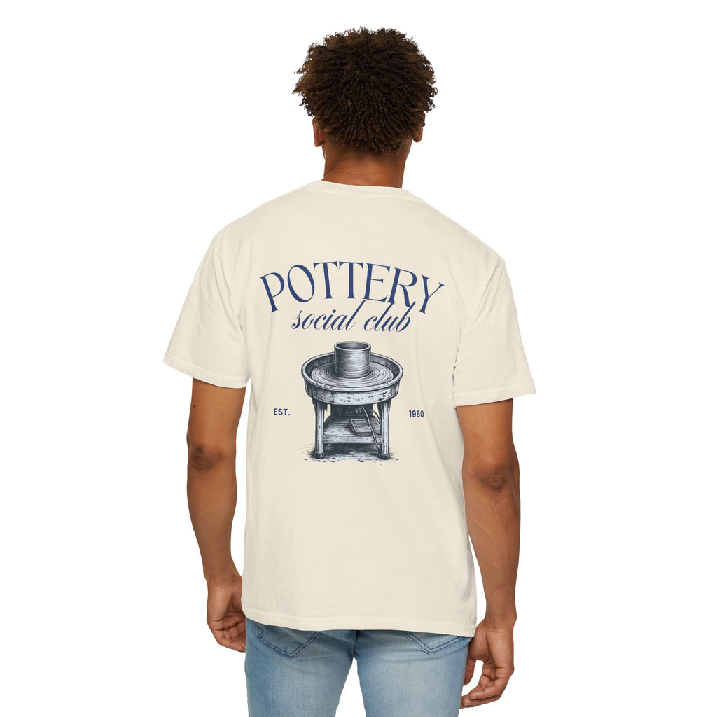 pottery social club t shirt | vintage pottery wheel graphic