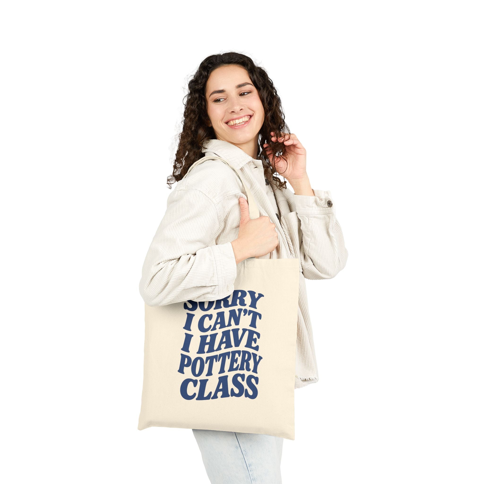 'i have pottery class' tote bag