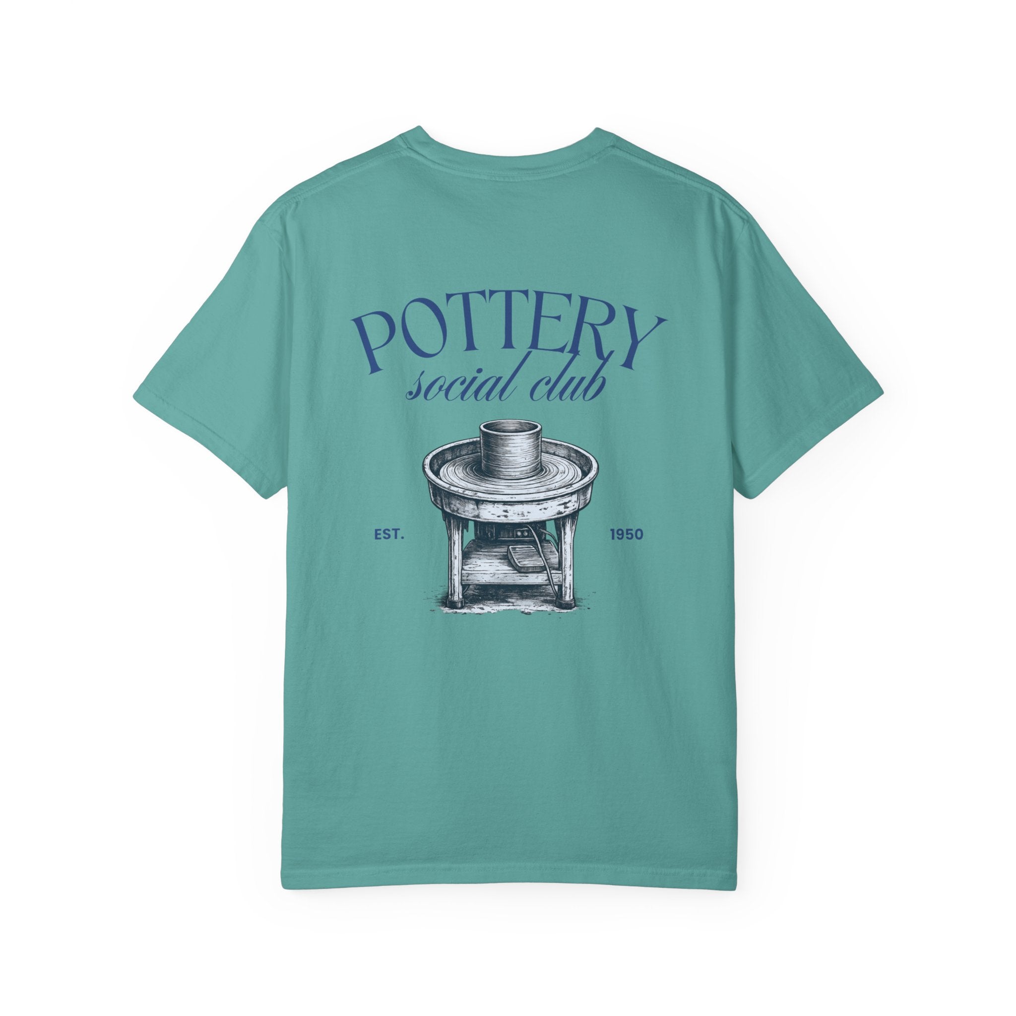 pottery social club t shirt | vintage pottery wheel graphic