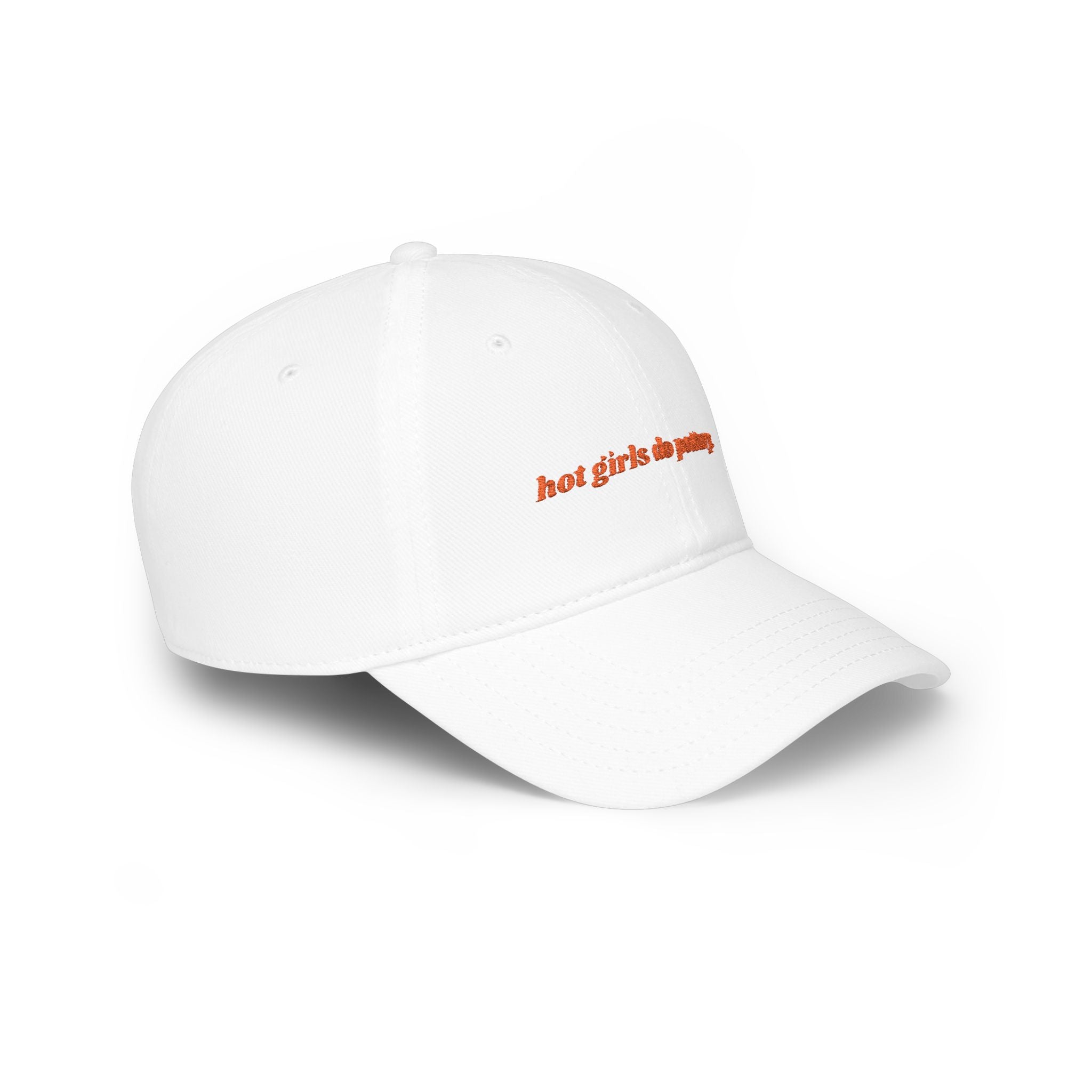 'hot girls do pottery' embroidered baseball cap