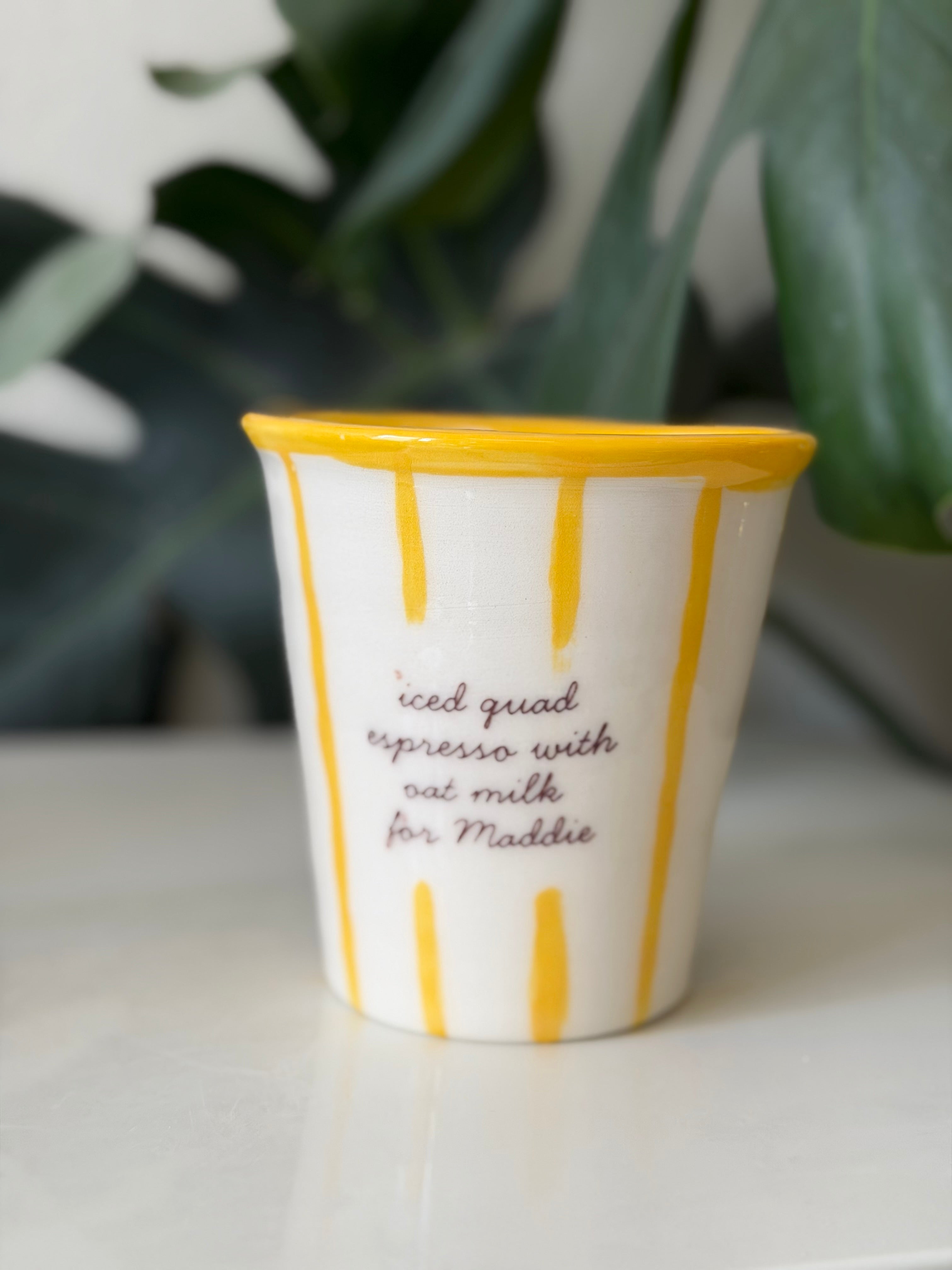 Iced Latte Order Cup
