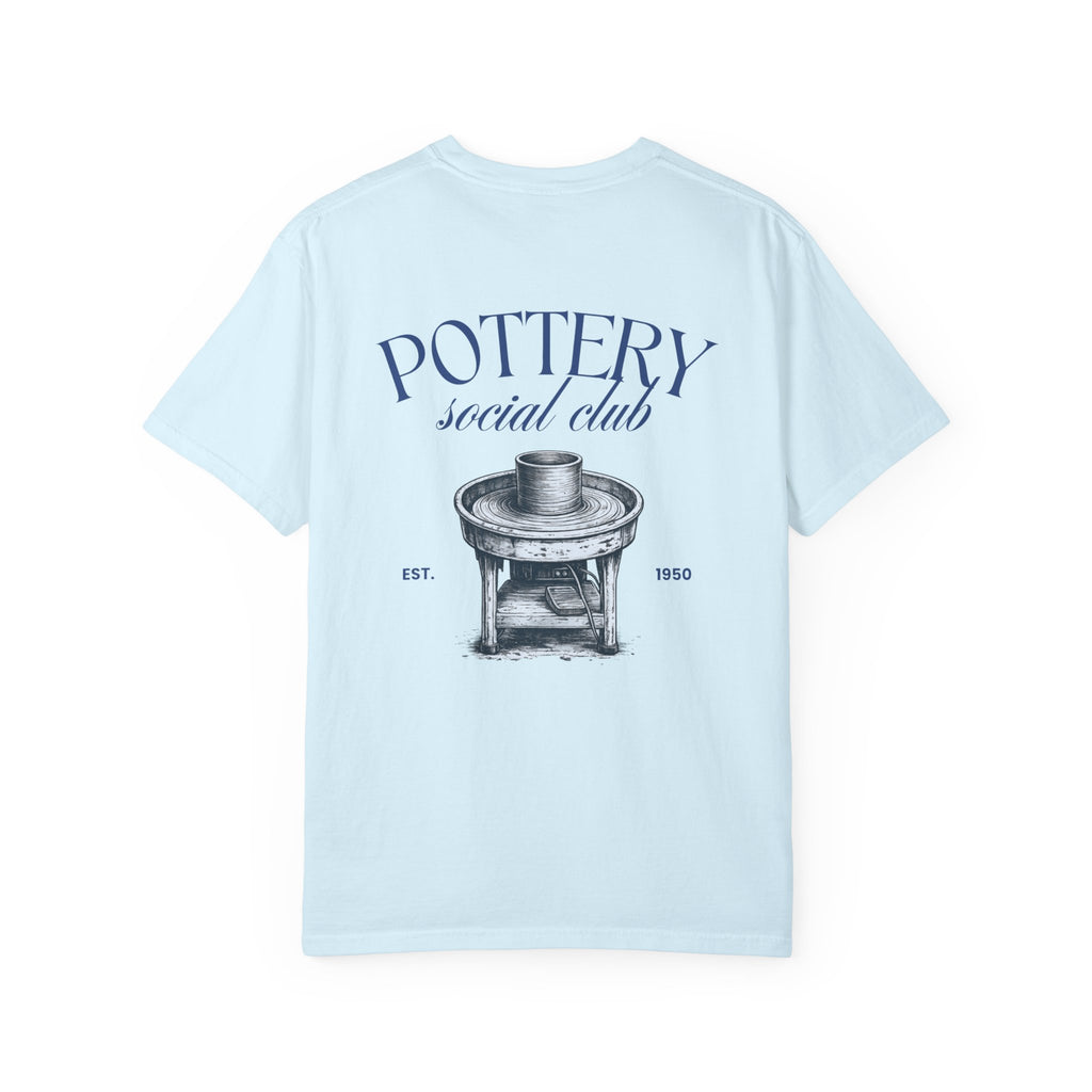 pottery social club t shirt | vintage pottery wheel graphic