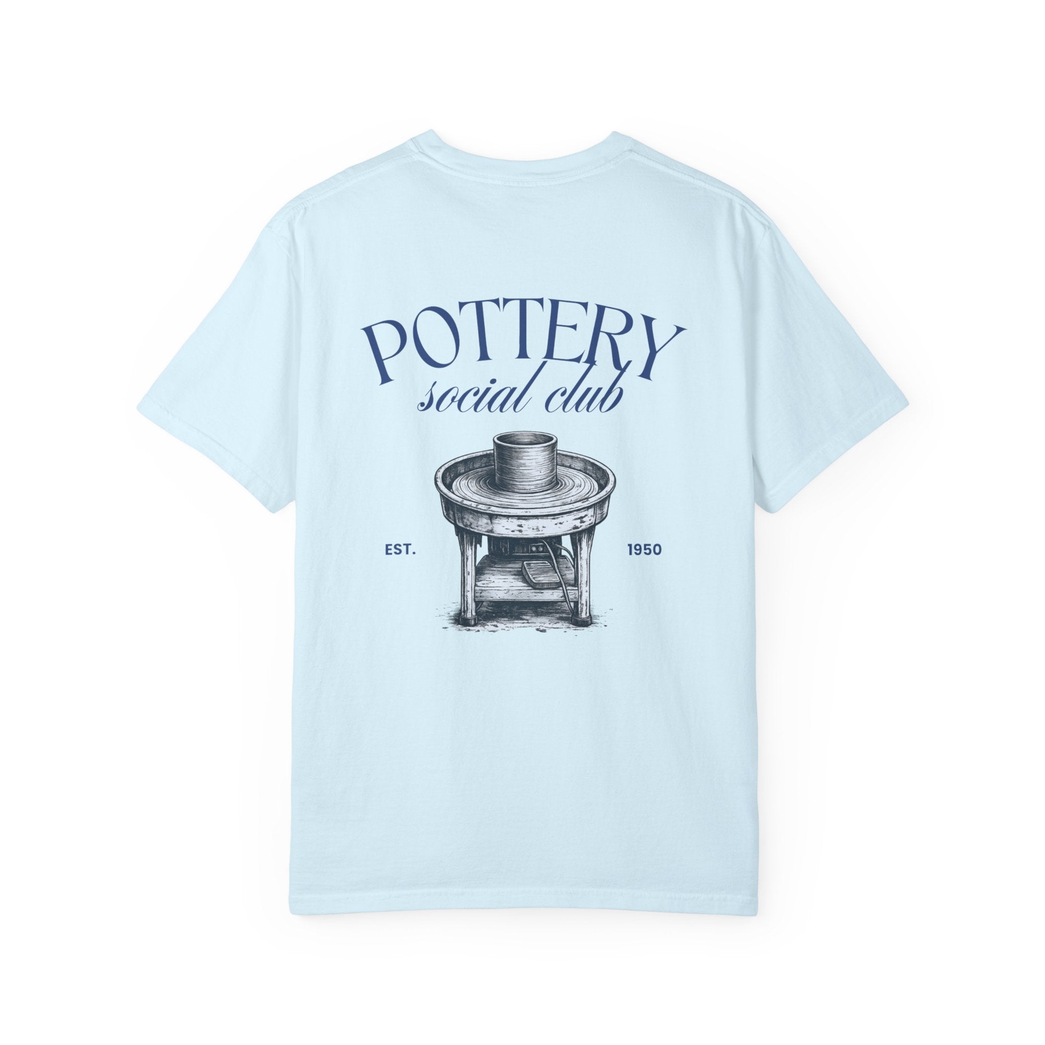 pottery social club t shirt | vintage pottery wheel graphic