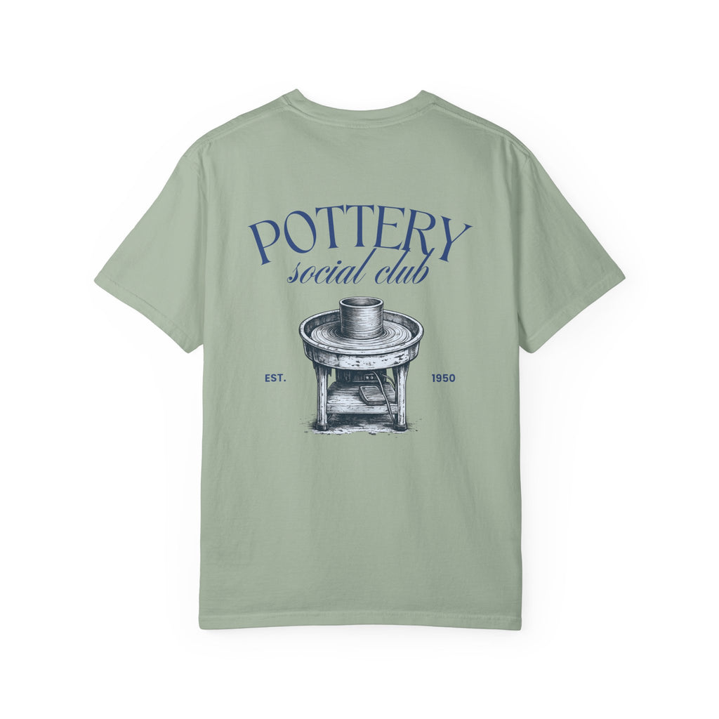 pottery social club t shirt | vintage pottery wheel graphic