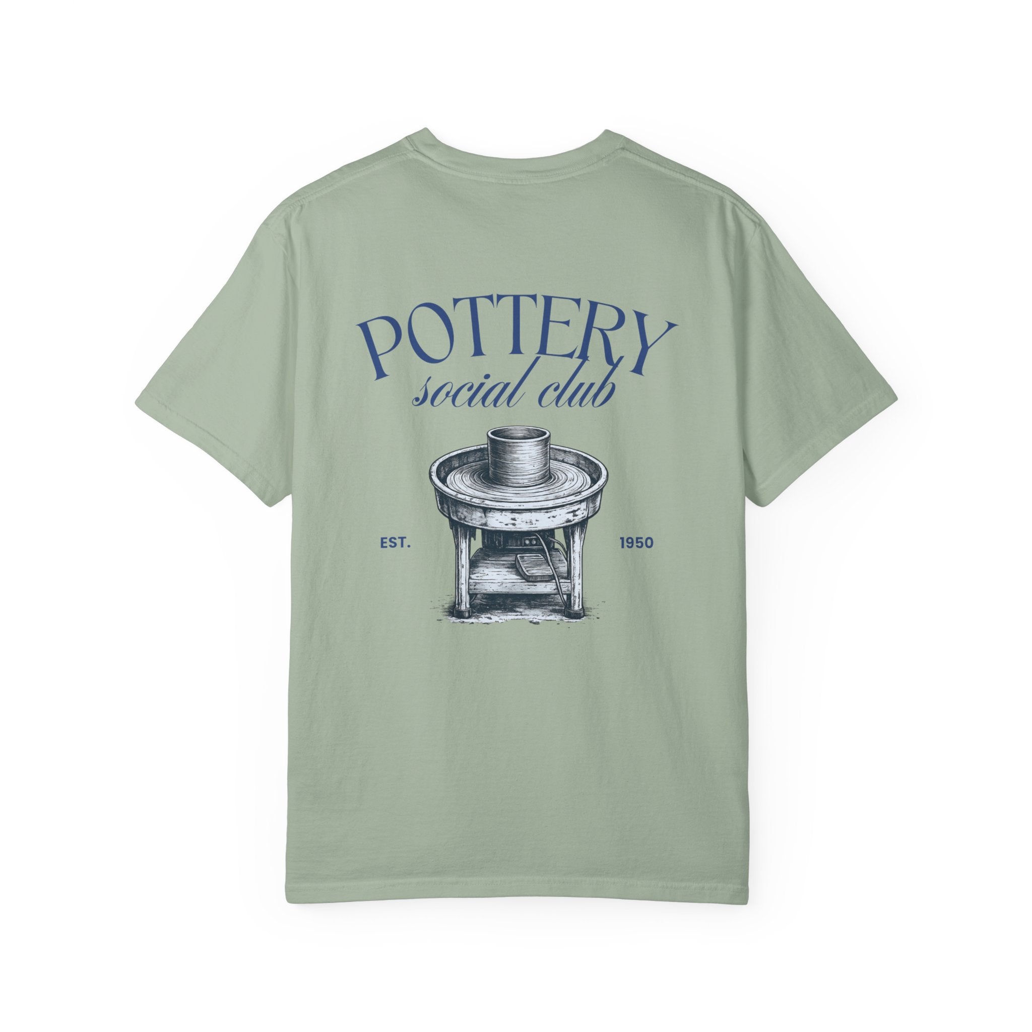 pottery social club t shirt | vintage pottery wheel graphic