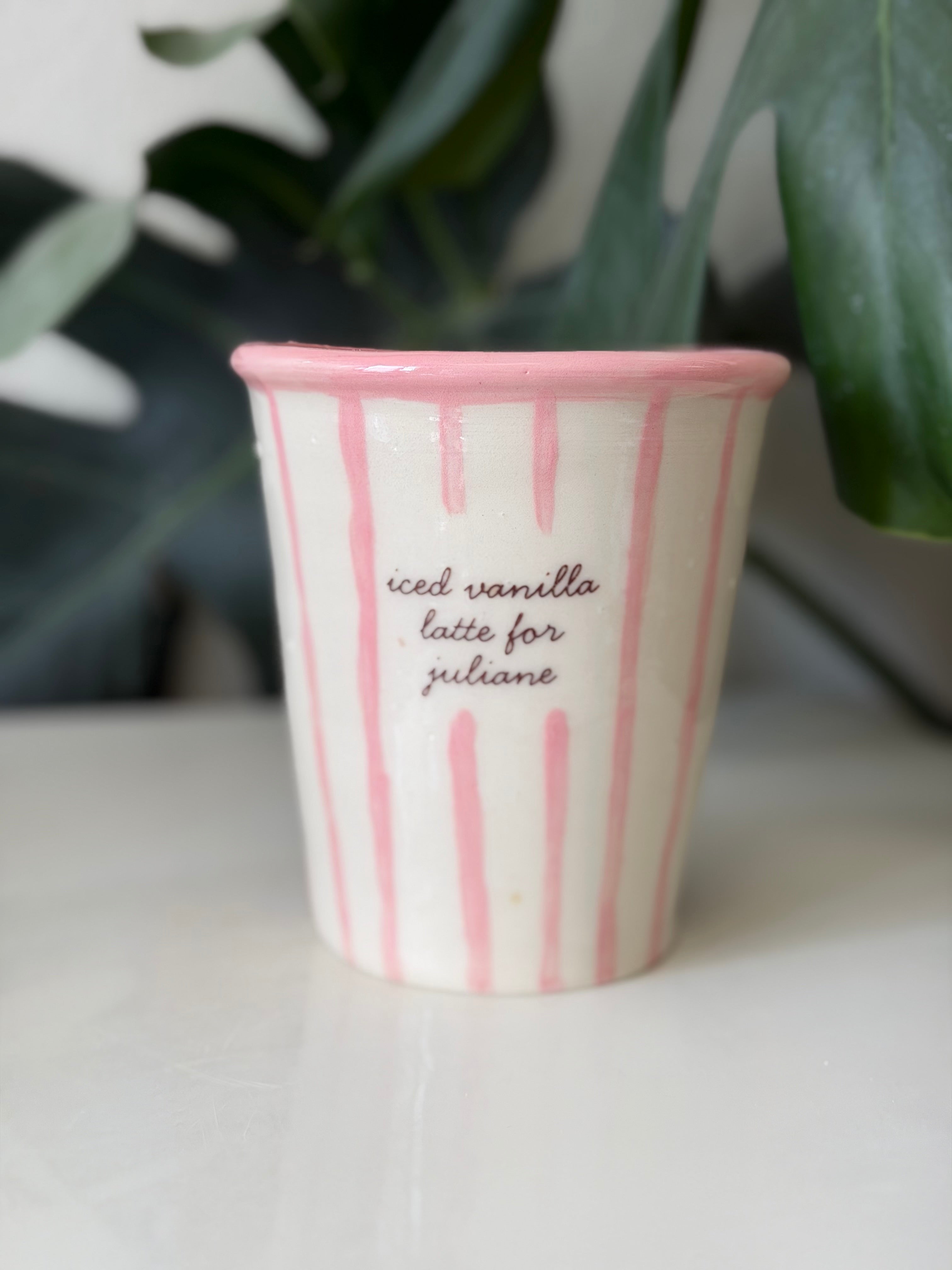 Iced Latte Order Cup